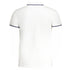 Cavalli Class Tipped Collar Blue Logo White Polo Shirt m
